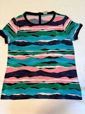 Women's Striped Short-Sleeve Top - Multicolor